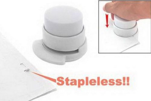 Staple-less Staple Free Stapler Paper Binder Home Office Travel NEW BK08
