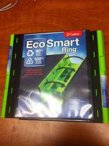 Cardinal 2&#034; Green Spine EcoSmart Ring Binder (Pack of Two)