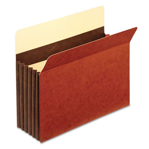 5 1/4 inch expansion accordion pocket, straight cut, letter, redrope, 10/box for sale