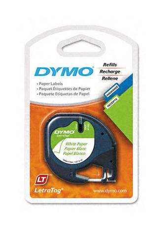 4PK Dymo LetraTag White PAPER Refill Tape for Letra Tag XR LT QX50 Label Makers
