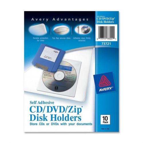 Avery dennison 73721 10pk self-adhesive cd/dvd/zip for sale