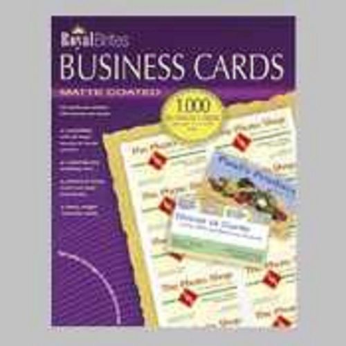 NEW 1000 ROYAL BRITES BUSINESS CARDS MATTE / 1000 WHITE