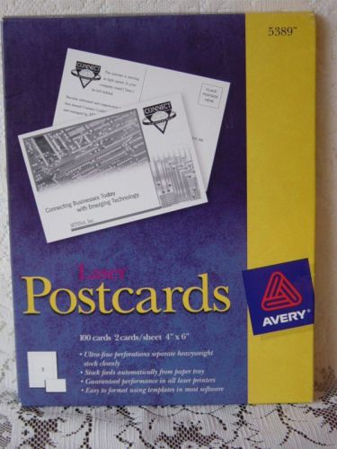 Avery 5389 Laser Postcards  (94 Cards Total)