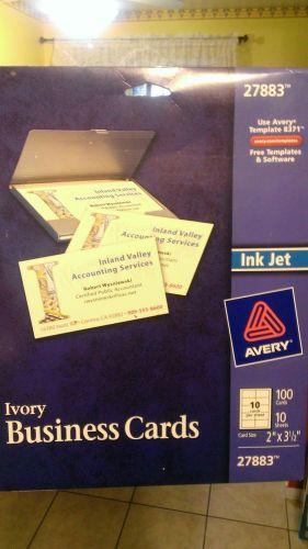 Avery Inkjet Business Cards 30ct  – Ivory New