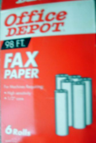 High sensitivity thermal fax paper 1&#034; core (3) x 164&#039; and 1/2&#034; core (1) x 98&#039; for sale
