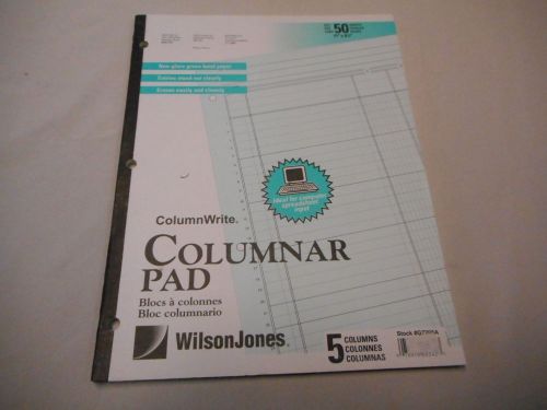 WilsonJones Columnar Pad 5 Columns, Book Keeping, Record Keeping
