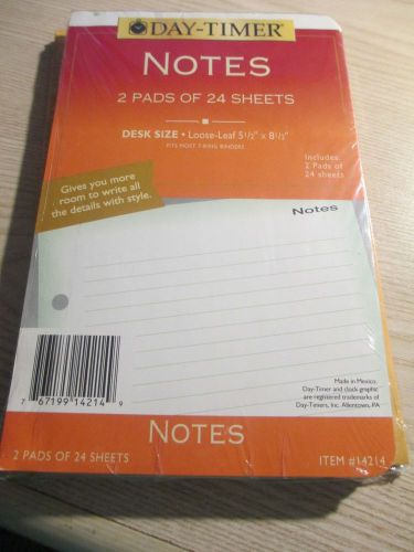 DAY-TIMER  NOTE PADS DESK SIZE 5 1/2 X 8 1/2 NEW IN PACKAGE