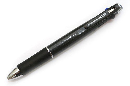 Zebra Clip-On 1000 4 Color 0.7 mm Ballpoint Multi Pen 0.5 mm Pencil Black B4SA2