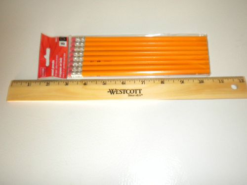 NEW STAPLES #2 WOOD PENCILS (PACK OF 8) WITH WESTCOTT 12IN RULER