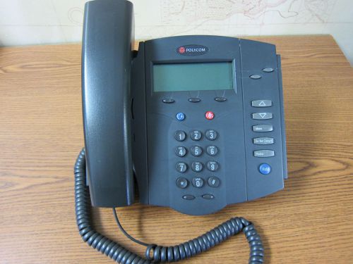 Polycom SoundPoint IP 301 SIP Internet Phone With All Cables &amp; Documentation