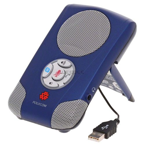 POLYCOM Audio Communicator USB Skype Speakerphone w/ case *Hands Free Calling PC