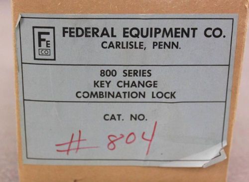 Federal Equipment Company 800 Series Key Change Combination Lock