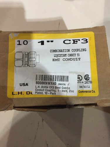L.H. Dottie CF3 Steel Combo Conduit Coupling 10 Pack