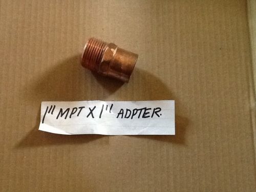 1&#034; mpt x 1&#034; copper adapter for sale