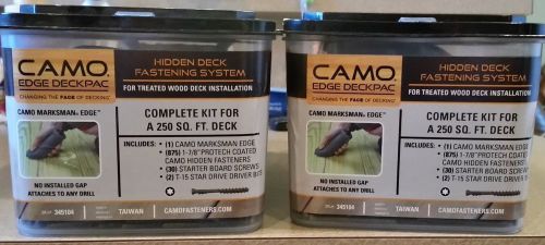 2 new camo edge deckpac 345104 w/marksman edge tool 1750 deck screws 1-7/8 t-15 for sale