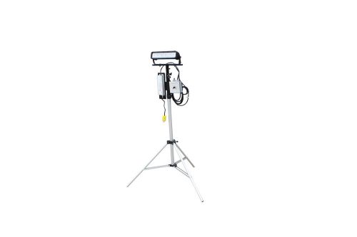 60w single head led telescoping light tower - extendable - adj u-bracket - black for sale