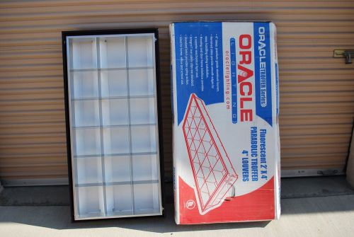 Oracle Fluorescent  2x4 Light Parabolic Trouffer Series W/ 4&#034; Louvers (Silver)