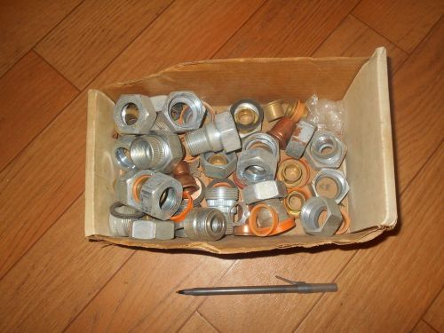Box Of  Assorted Plumbing Supply  Dialectric unions 3/4 in
