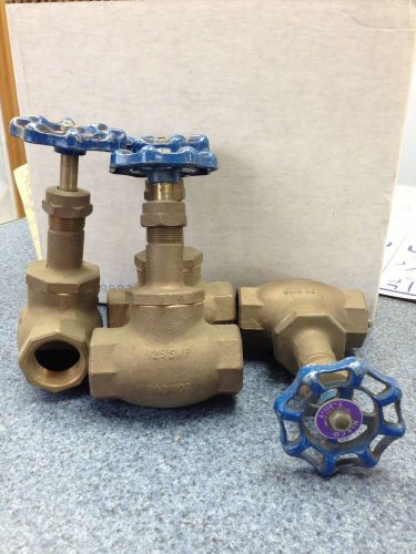 Four (4) - 1&#034; Globe Valves By Nibco (T-211-Y)