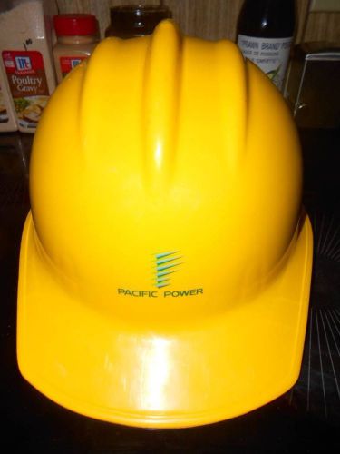Vintage-original bullard yellow hard hat-hard boiled-pacific power-collectable ! for sale