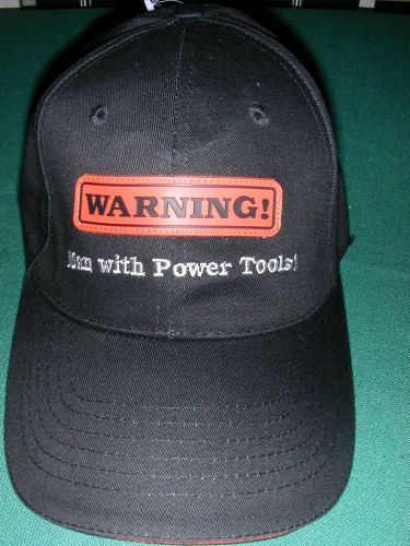 NWOT  HAT TRUCKER CAP &#034;DANGER - MAN WITH POWER TOOL CONTRACTOR BUILDER CHRISTMAS