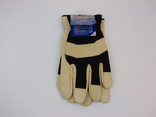 Firm Grip  Work Gloves  Grain Cowhide With Mesh Back  XLarge  5104