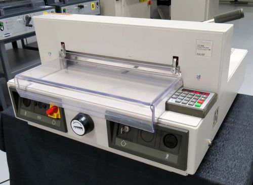 Triumph mbm ideal 430ep 16 7/8” electric programmable paper cutter for sale