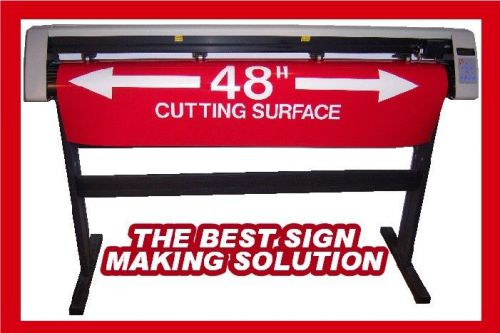 Sm 48&#034; sign business vinyl cutter &amp; winpcsign basic 2012 usb software for sale