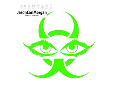 JCM® Iron On Applique Decal, Eyes Neon Green
