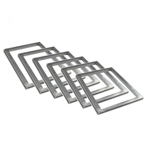 6 pcs pack aluminum screen printing frames 7.5&#034;x10&#034; id w/o mesh free shipping for sale