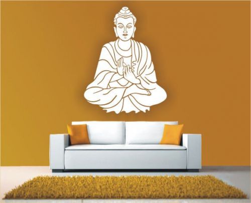 2X Wall Vinyl Sticker Decal Lord Buddha Hindu Religious Bedroom,Drawing Room241B