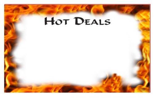 HOT DEALS! RETAIL STORE SIGNS: 5.5&#034;x3.5&#034; NEW! PRICE SIGNS/PRICING TAGS 50 PACK
