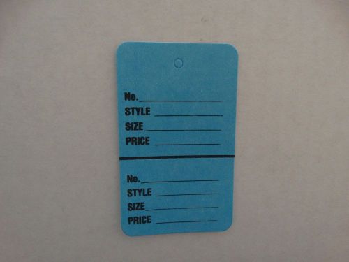 1000 Large Perforated Merchandise Coupon Price Tags Light Blue