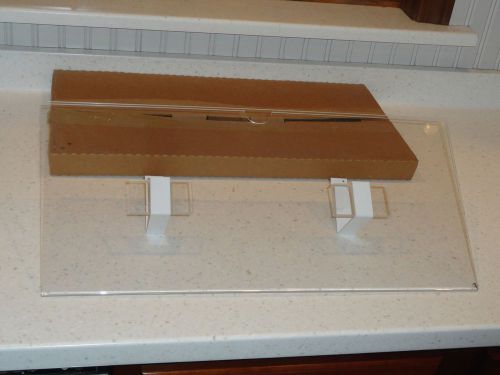 Brand new acrylic slide in wall mounted plastic sign holder 22&#034; x 10&#034; for sale