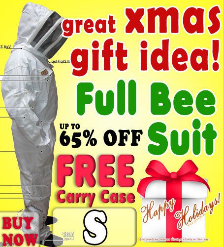 Jawadis Full Bee Suit Pest Control Animal Handling Beekeeping Beekeeper Suit [S]
