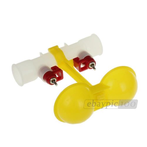 2x duck quacker poultry waterer drinkers nipples with drinking cup for sale
