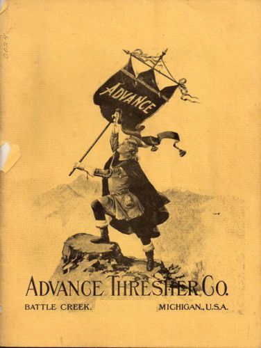 2 reprint Advance Thresher Catalogues 1909-10, 1910-11, Steam, Threshers