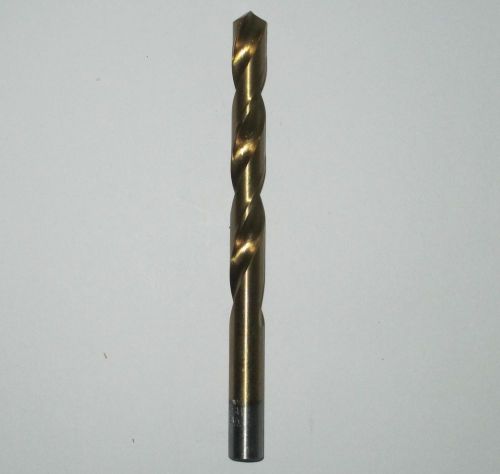 NEW 7/16&#034; TITANIUM NITRIDE HIGH SPEED STEEL DRILL BIT 5-1/4&#034; OAL; $1 OFF 2ND+