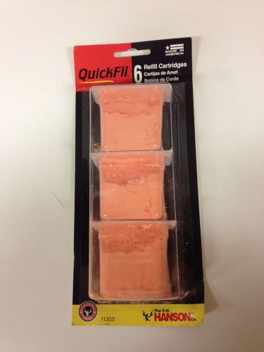Hanson quickfil chalk line refill cartridges 4 packages of 6 each (24 refills) for sale