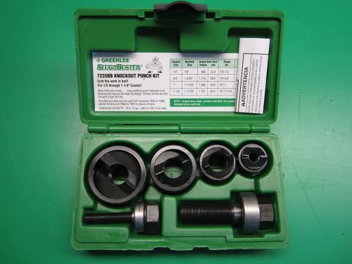 GREENLEE KNOCKOUT PUNCH SET 7235 BB- 1/2&#034; TO 1-1/4&#034;, BRAND NEW, FAST SHIPPING!!