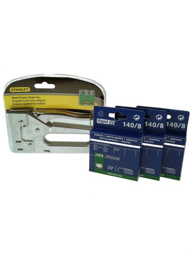 TR45 Stanley Tacker - Includes 3 Packs of 140/8 Staples