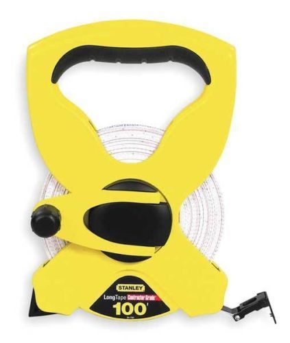 Stanley Tape Measure, 1/2 In X 100 ft, Yellow/Black
