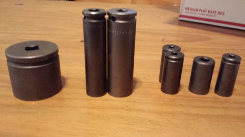 APEX STANDARD IMPACT SOCKET LOT OF 7 UP TO SIZE 1-3/8 USA