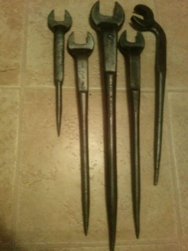 Williams and armstrong spud wrenches 5 pcs