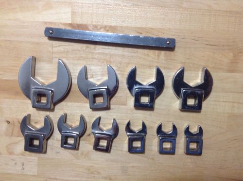Matco Tools 3/8 Drive Crowfoot Open End Wrench Set 3/8 - 1&#034;