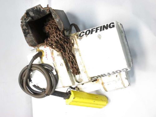 COFFING W/ PENDANT MOTORIZED TROLLEY 2TON ELECTRIC HOIST D457232