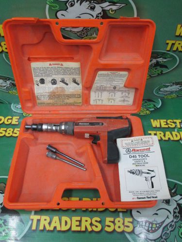Ramset D45 Red Head Powder Actuated Tool Fastener with Case