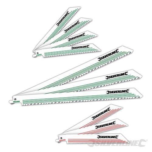 Reciprocating saw blades 10 pack silverline 783087 for sale