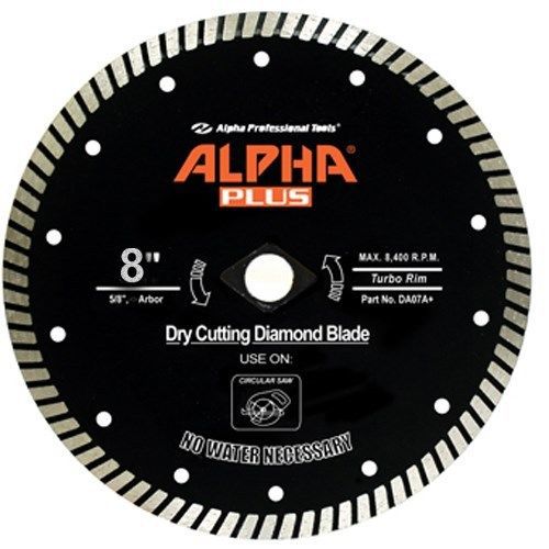 DSB8Z 8&#034; Alpha Plus Turbo Dry Manual Saw Blade