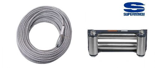 Superwinch TALON SET: STAINLESS ROLLER FAIRLEAD + STEEL WIRE ROPE 9.5 MM x 26 M.